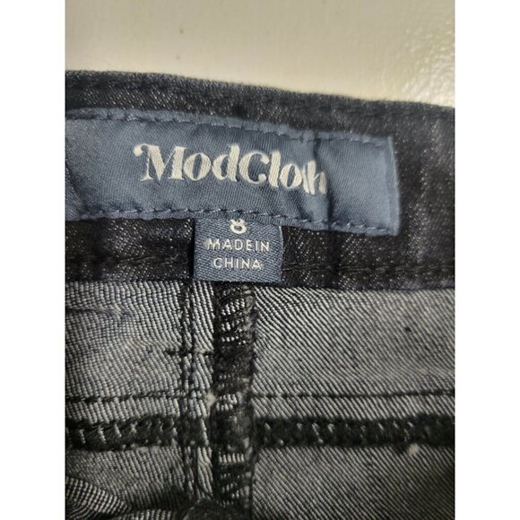 Modcloth High Waisted Button Front Karaoke Seamstress Shorts Cuffed size 8 - Picture 6 of 7